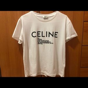 Celine Logo white T-shirt